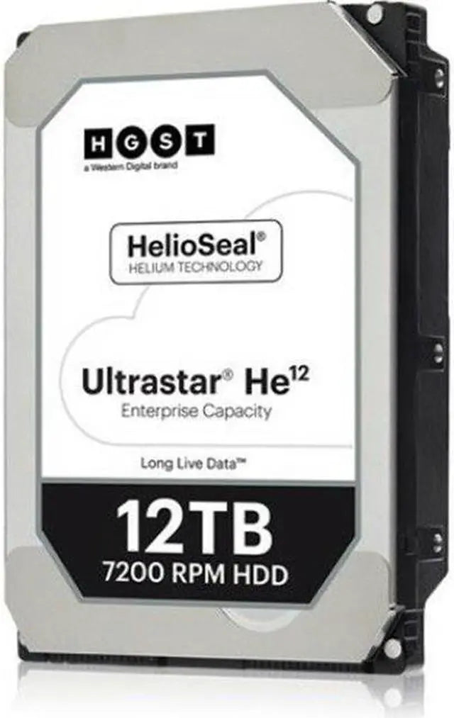 HGST Ultrastar He12 0F30141 12TB 7200 RPM 256MB Cache SATA 6.0Gb/s 3.5" Hard Drives Bare Drive