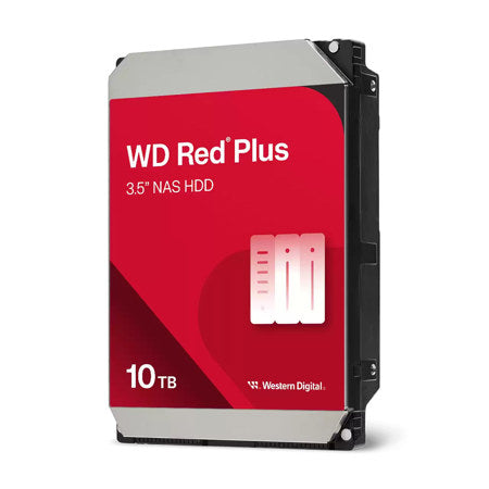 WD Red Plus 3.5" SATA III Internal NAS Hard Drive 10TB Single