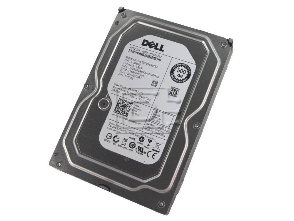 Western Digital WD5003ABYX 01KWKJ 1KWKJ SATA Hard Drive Image 1 image