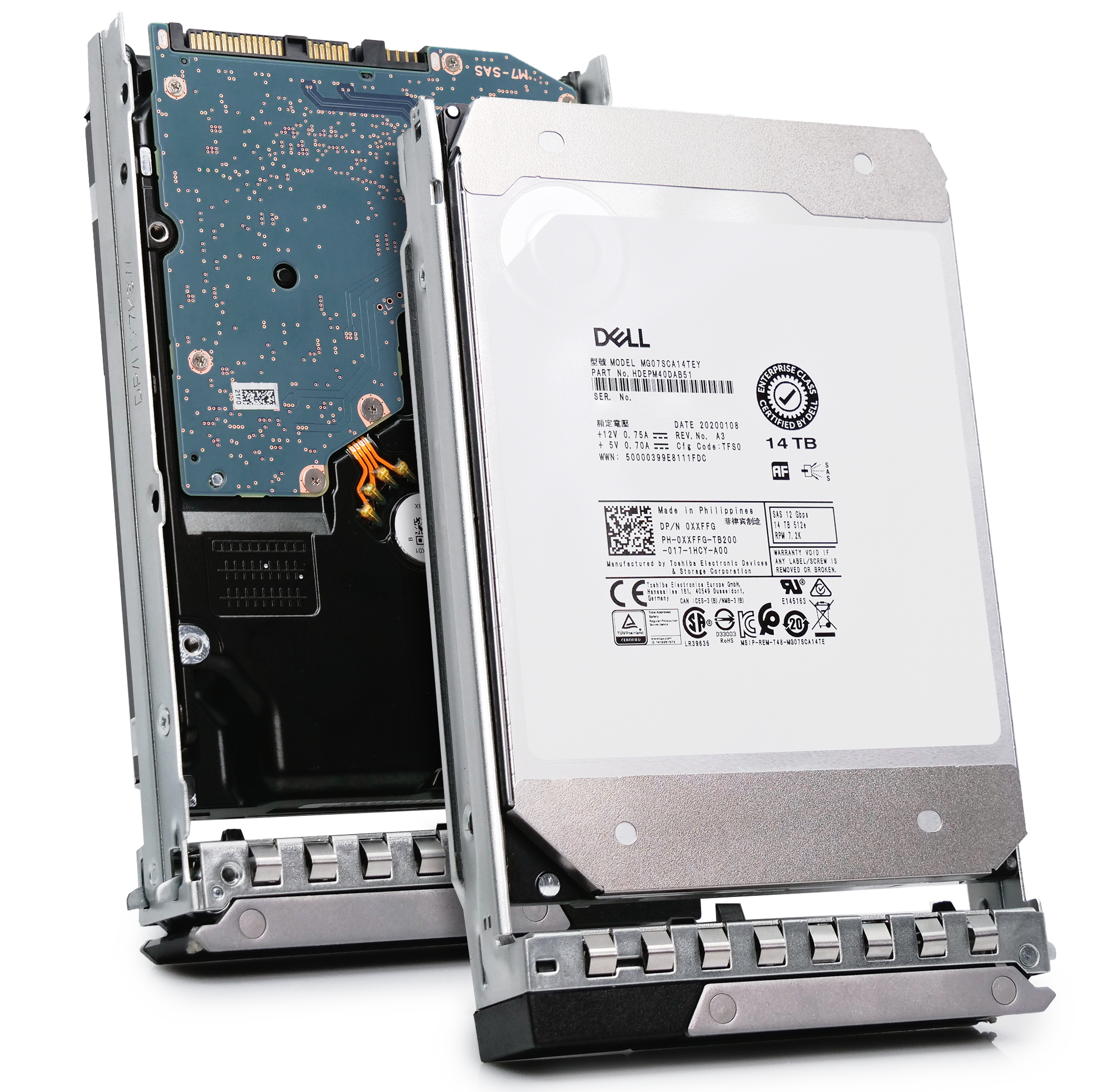 Dell G14 0XXFFG 14TB 7.2K RPM SAS 12Gb/s 512e 3.5in Hard Drive