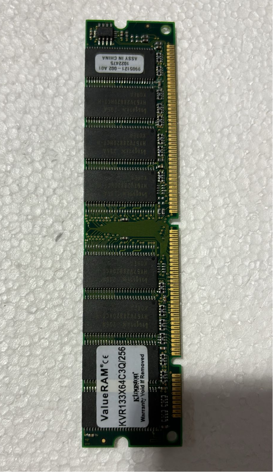KINGSTON 256MB PC133 MEMORY KVR133X64C3Q/256