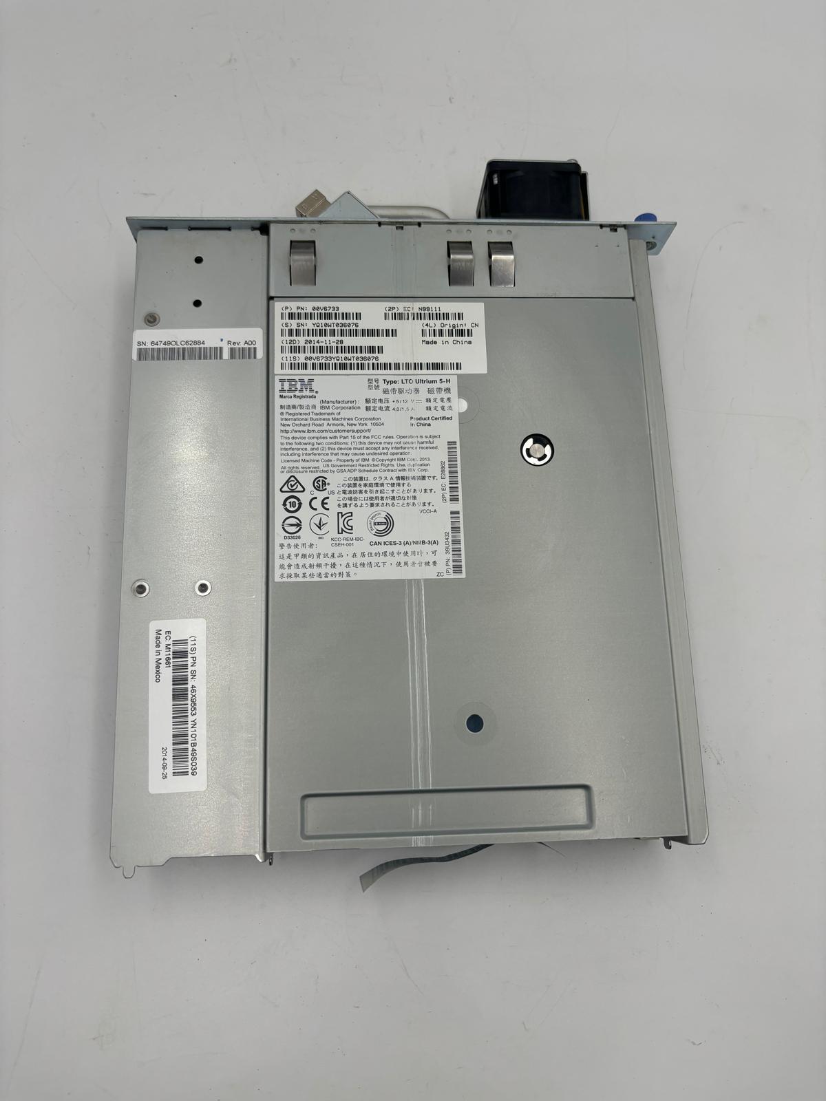 IBM 3573-8248 LTO5 HH FC Library Tape Drive 00V6733 39U3432 46X9553
