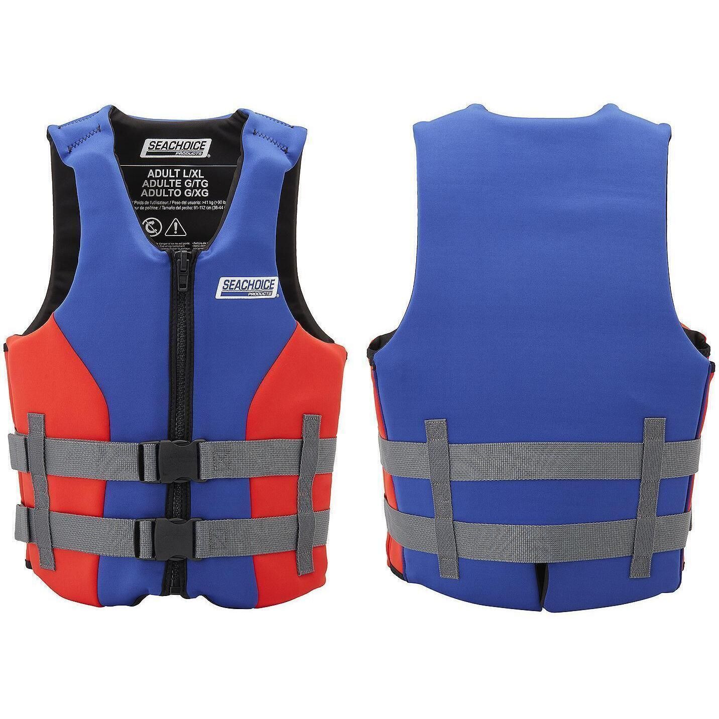 Seachoice 99501 Adult Dual Sized Evoprene Vest Blue, L/XL