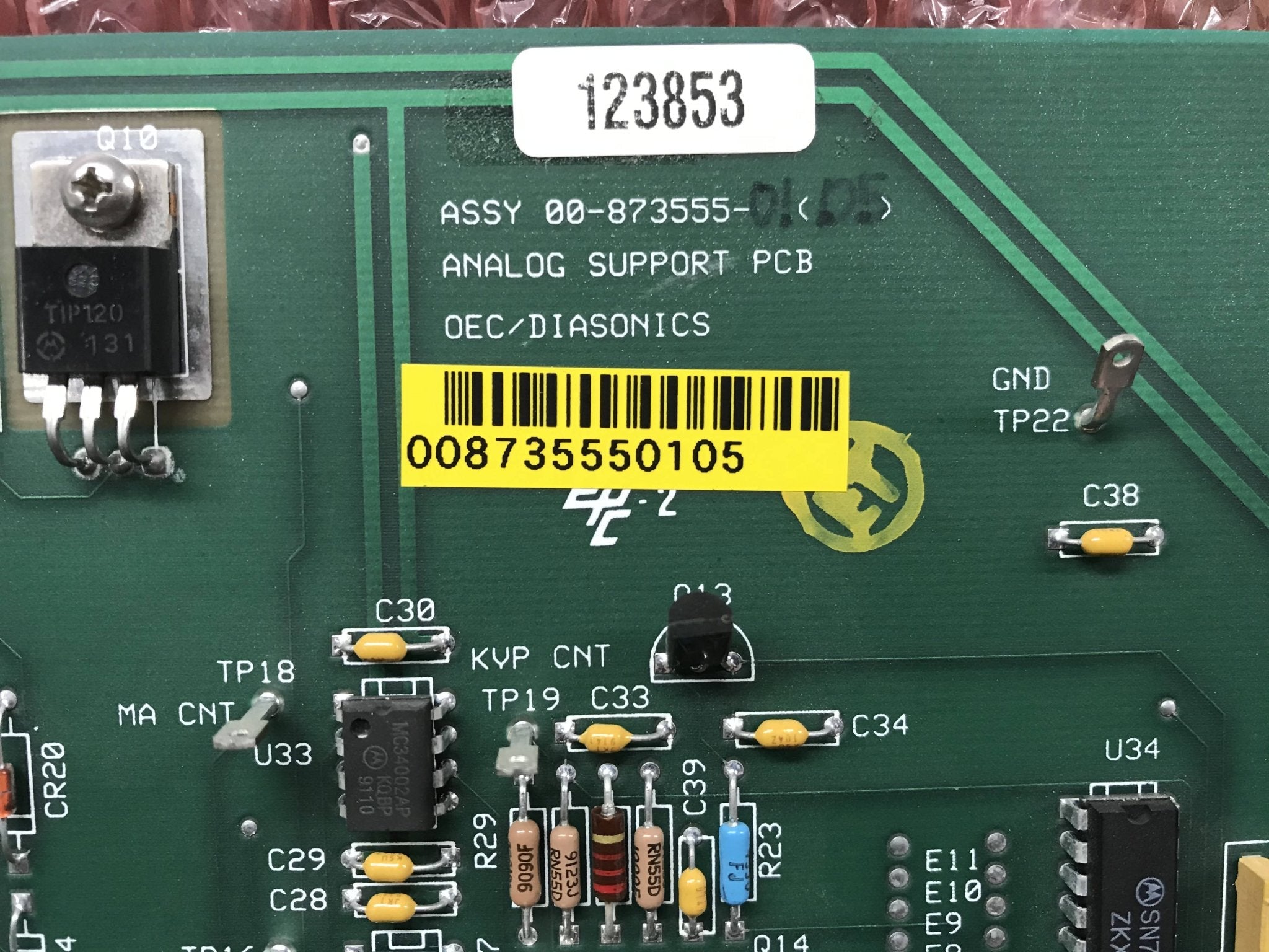Analog Support Board (00-873555-01 (05 OEC 9400