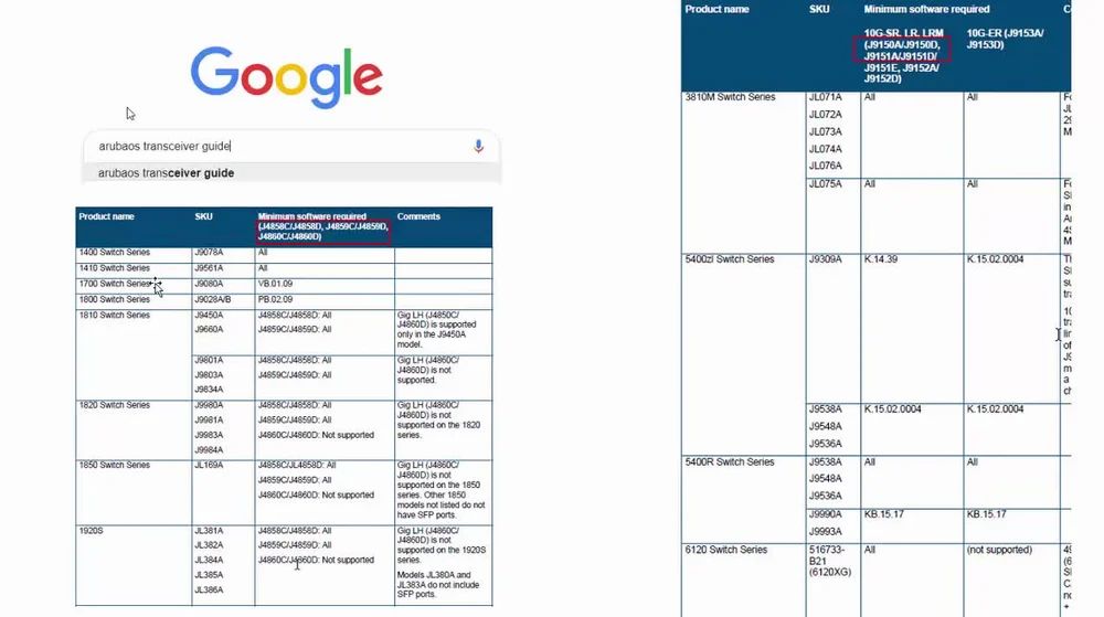 Aruba 1G SFP LC SX 500m OM2 MMF Transceiver (J4858D