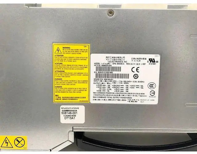 DPS-850DB A For Z800 Workstation Power Supply 468929-004 508148-001 840W