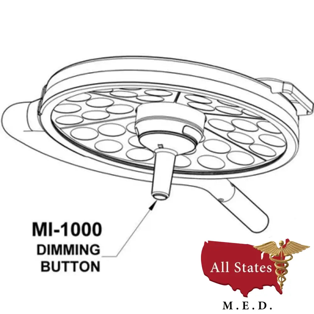 Bovie MI-1000 LED Surgery Light - Portable Floor Model