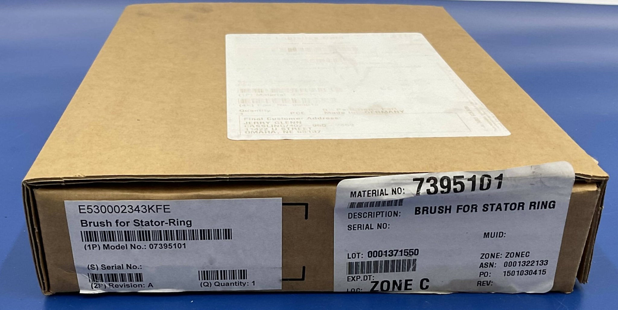 BRUSH FOR STATOR RING (07395101/7395101 SIEMENS