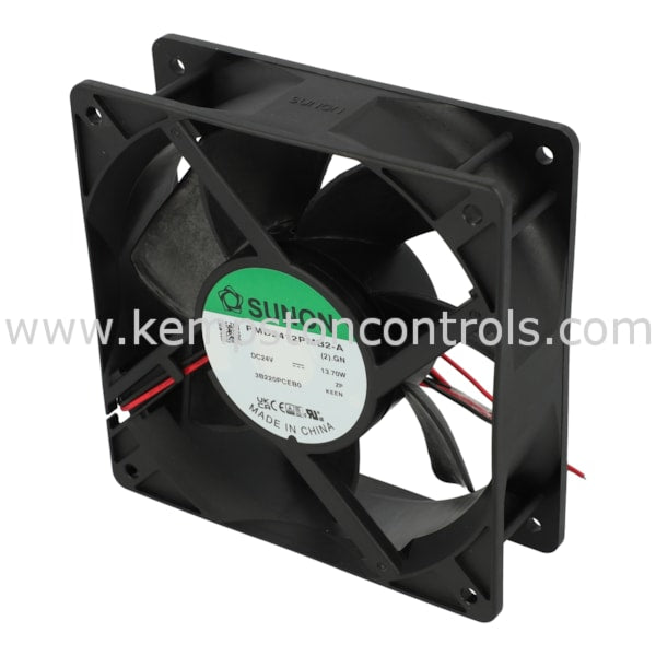 Sunon PMD2412PMB2-A(2).GN AXIAL FAN, 24 VDC, HIGH AIR FLOW, COOLING FAN, DC OPERATION, 170 CFM, 13.7 WATT, DIMENSIONS 120 X 120 X 38MM, 51 DB, 3800 RPM
