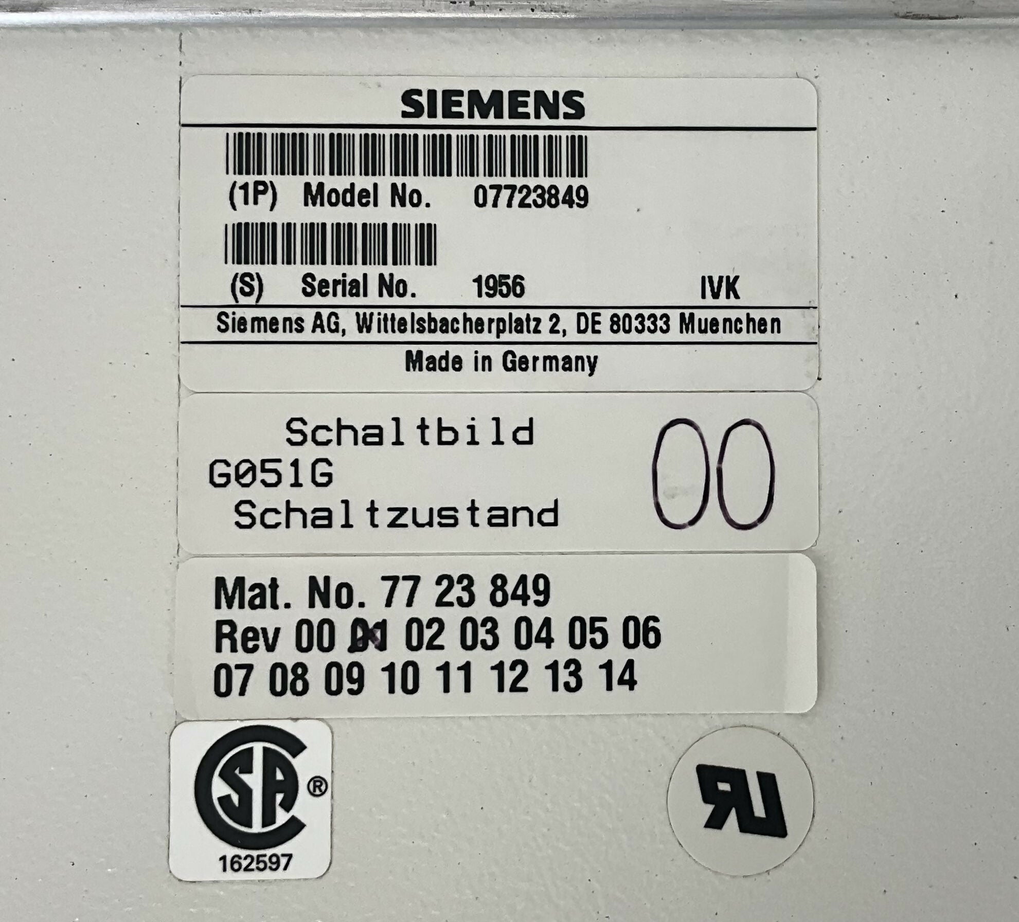 Catapult Bucky DIG 16# (07723849/7723849) SIEMENS