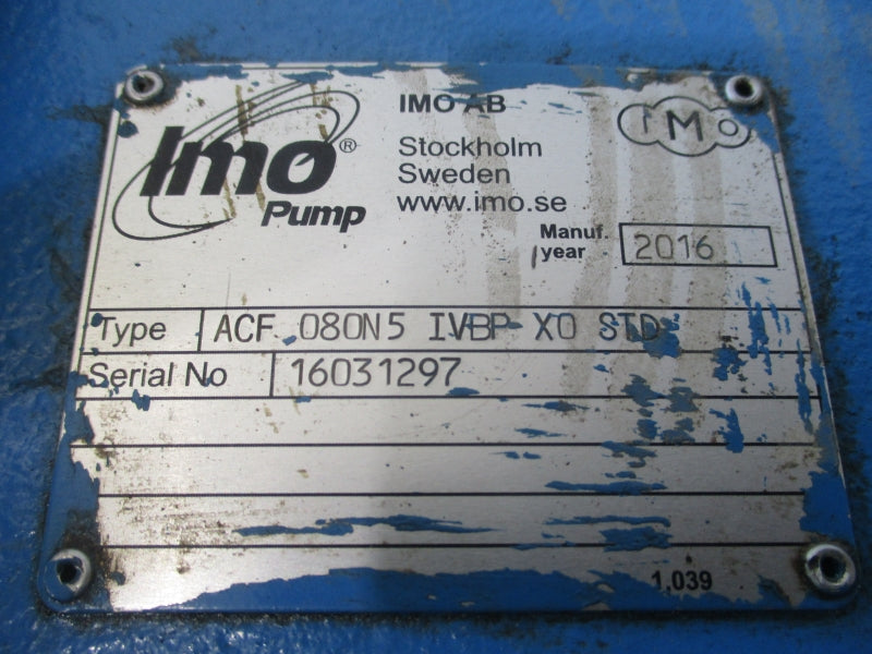 IMO PUMP ACF080N5IVBPX0STD UNMP