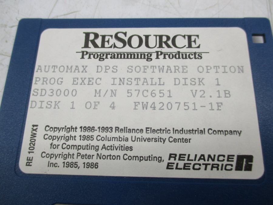 RELIANCE ELECTRIC 57C651 NSMP