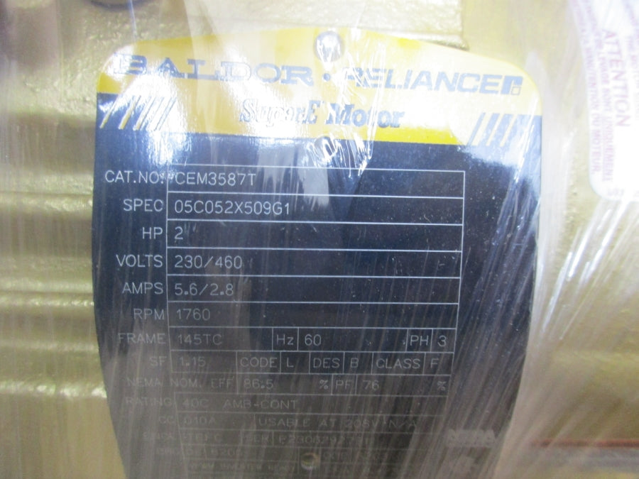 BALDOR CEM3587T 230/460V 5.6/2.8A NSMP