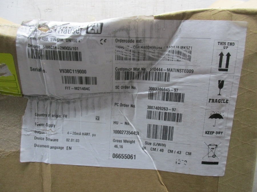 ENDRESS+HAUSER 5W4C1H-2N9Q5/101 F/W 02.01.03 NSMP