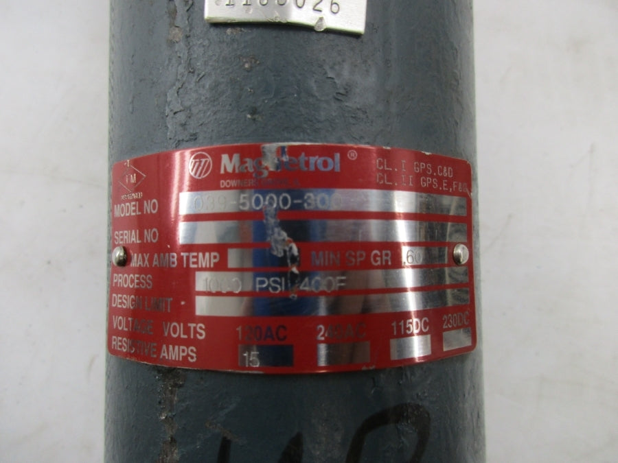 MAGNETROL 039-5000-300 120VAC 15A 1000PSI NSNP