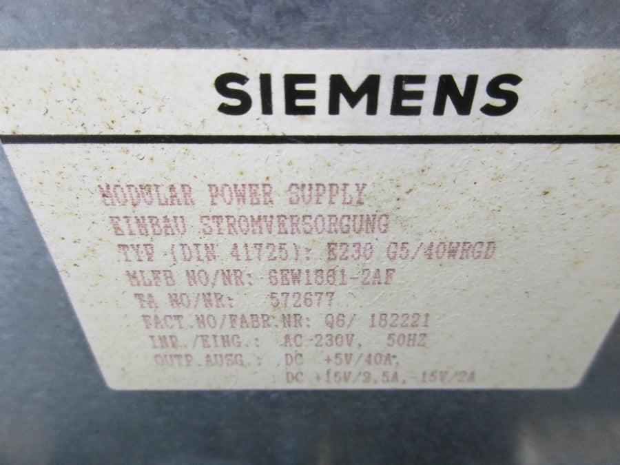 SIEMENS 6EW1861-2AF 230V UNMP