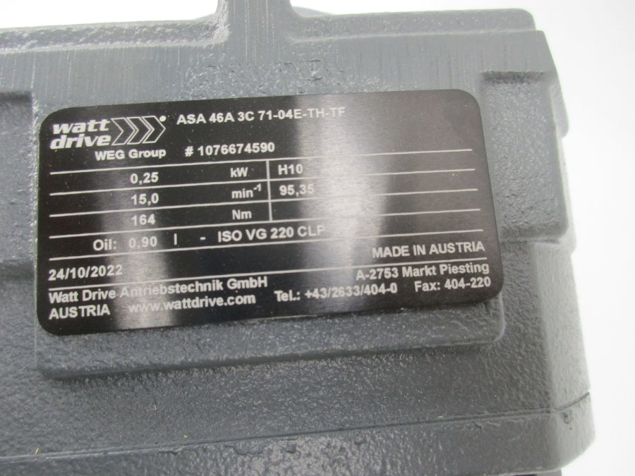 WATT DRIVE ASA46A3C71-04E-TH-TF 460V 0.615A NSNP