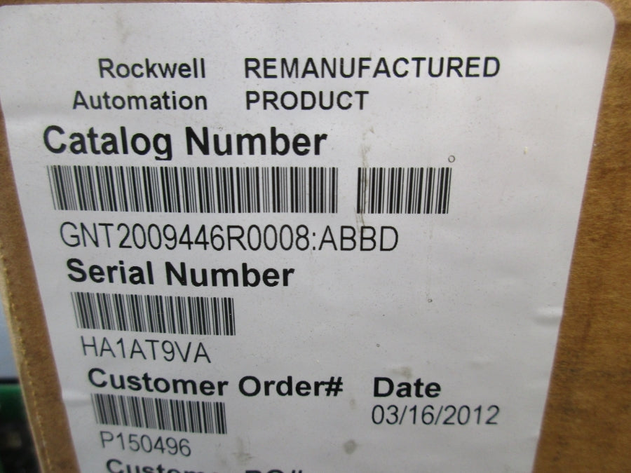 ABB GNT2009446R0008 200V 4/8A REMAN