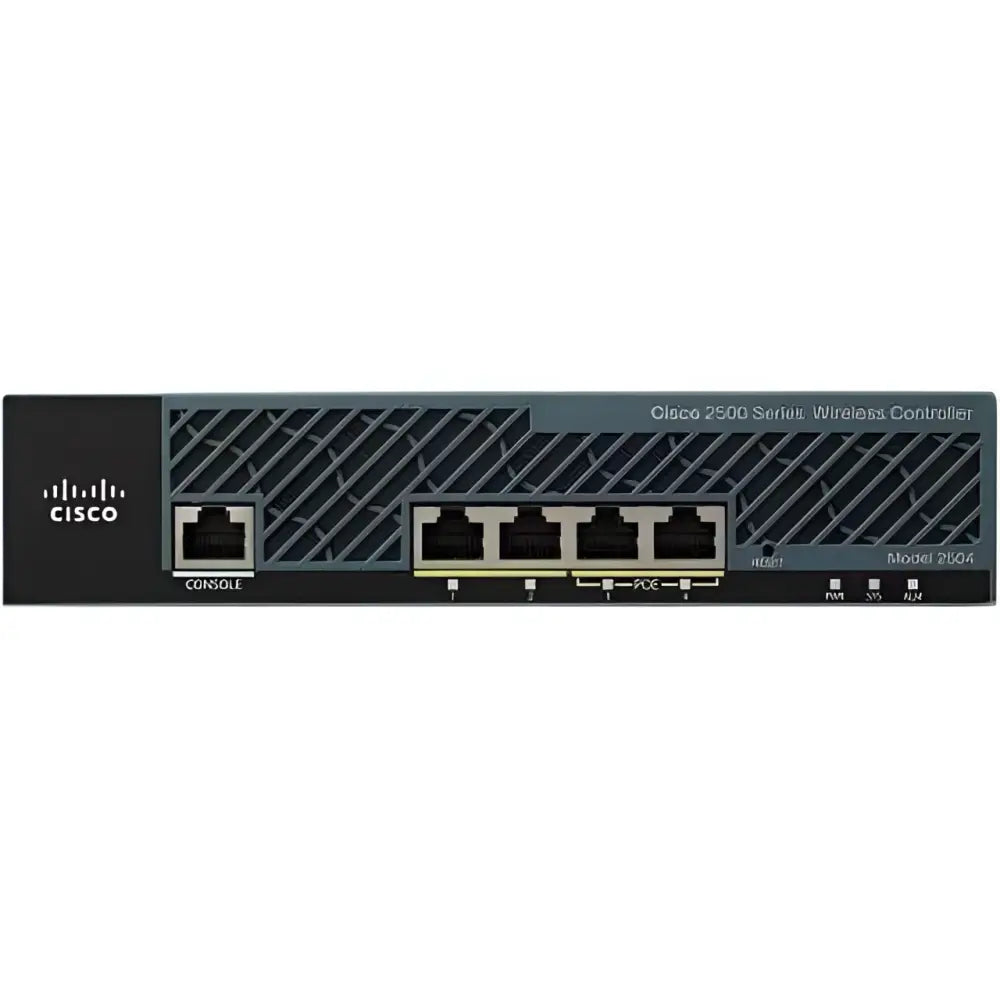 Cisco 2504 Wireless LAN Controller 50 AP AIR-CT2504-50-K9 4-Port GigE - Refurbished