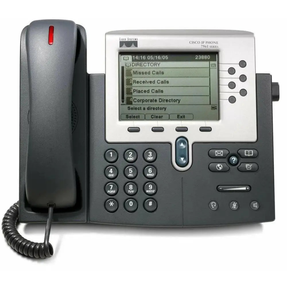 Cisco 7961G Unified IP Phone 6-Line CP-7961G VoIP PoE - New