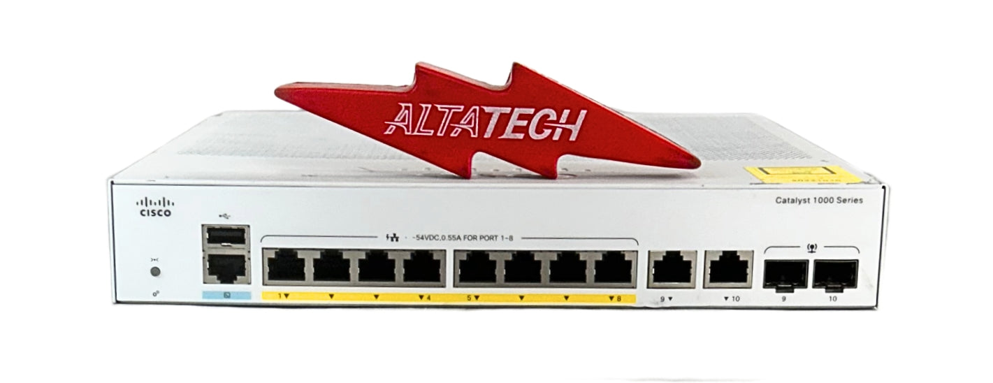 Cisco C1000-8FP-2G-L 8 Port 1G PoE+ SFP Managed Ethernet Switch