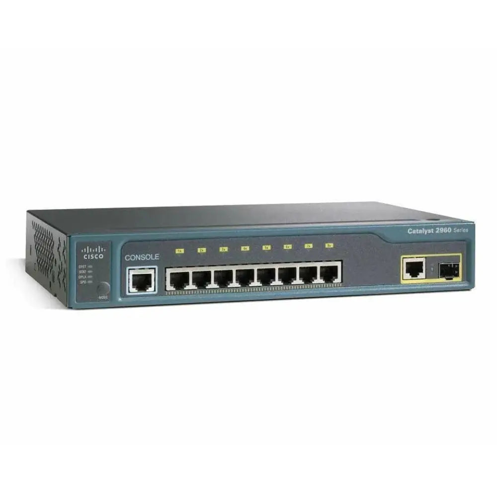 Cisco Catalyst 2960 8-Port Fast Ethernet Managed Switch WS-C2960-8TC-L - Refurbished