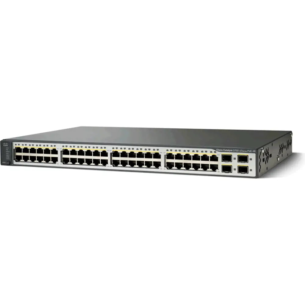 Cisco Catalyst 3750V2 48-Port PoE Layer 3 Switch WS-C3750V2-48PS-S - Refurbished