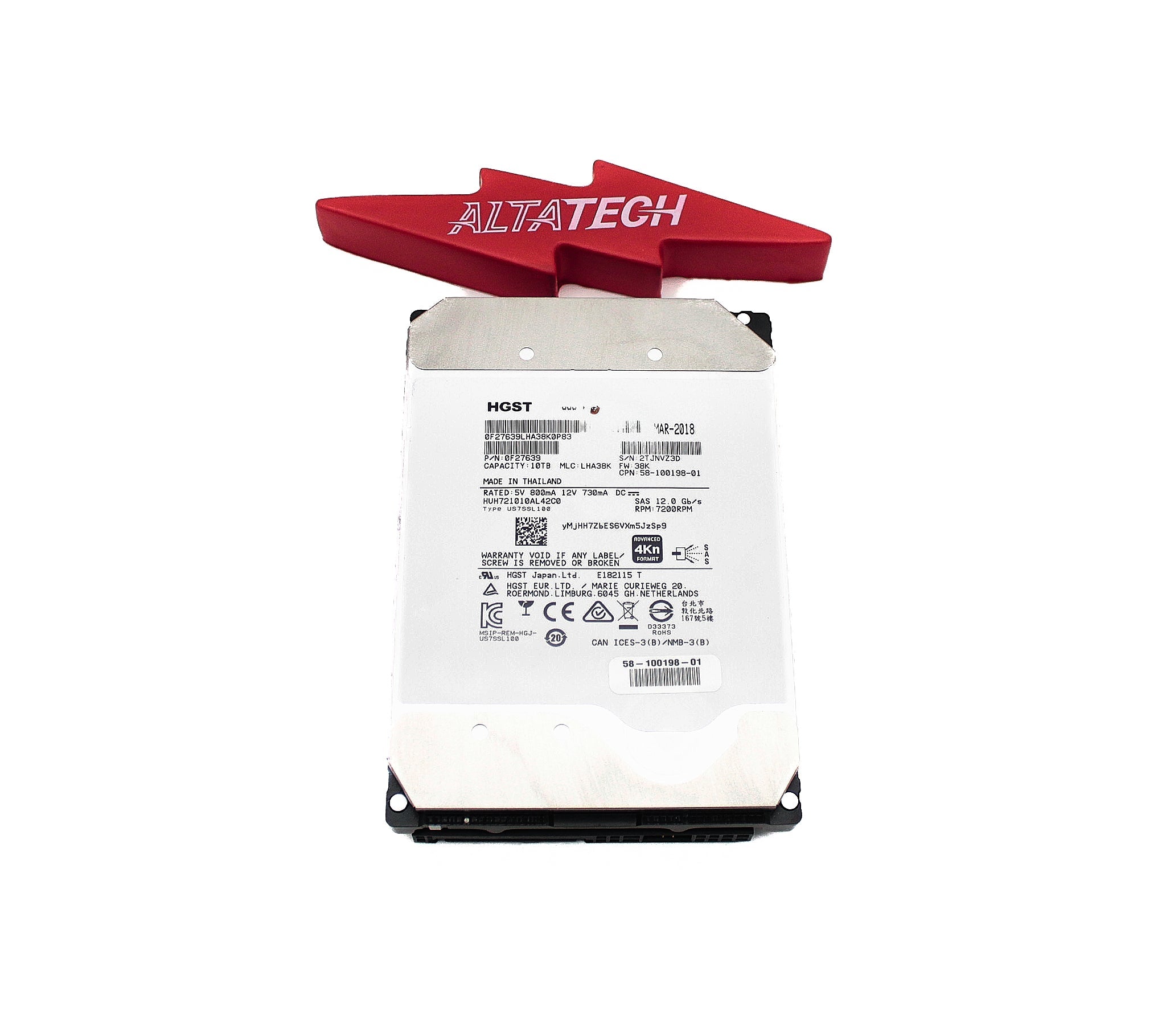 Cisco HUH721010AL4200 10TB 7.2K SAS 3.5 12G EP+ 4K