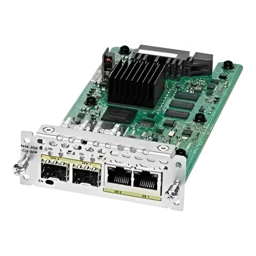 Cisco NIM-2GE-CU-SFP 2-Port Gigabit Ethernet Dual-Mode GE/SFP WAN Network Interface Module - Refurbished
