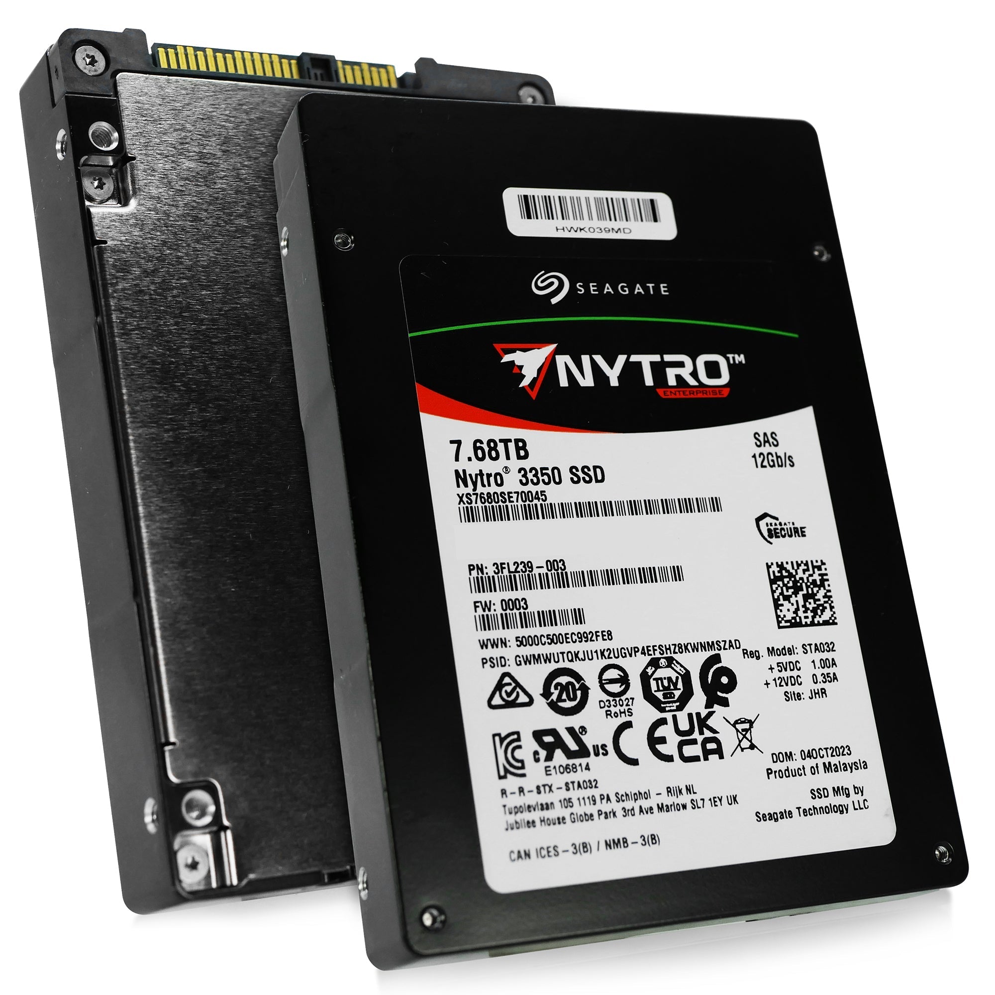Seagate Nytro 3050 XS7680SE70045 7.68TB 1 DWPD SAS 12Gb/s 3D TLC 2.5in Solid State Drive