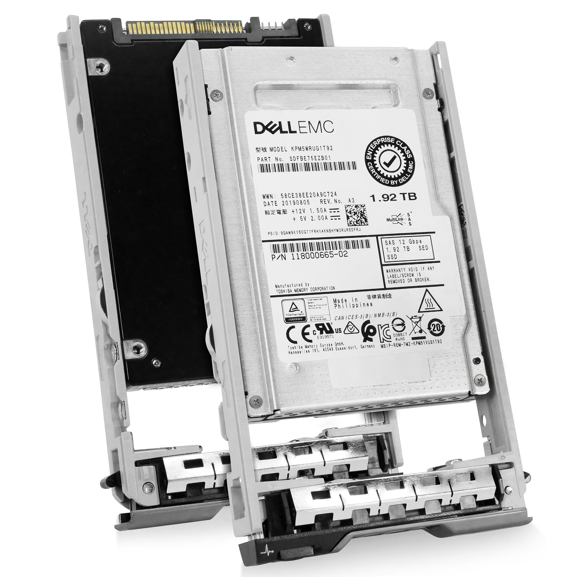 Dell G13 118000665-02 1.92TB 1 DWPD SAS 12Gb/s 3D TLC 2.5in Solid State Drive