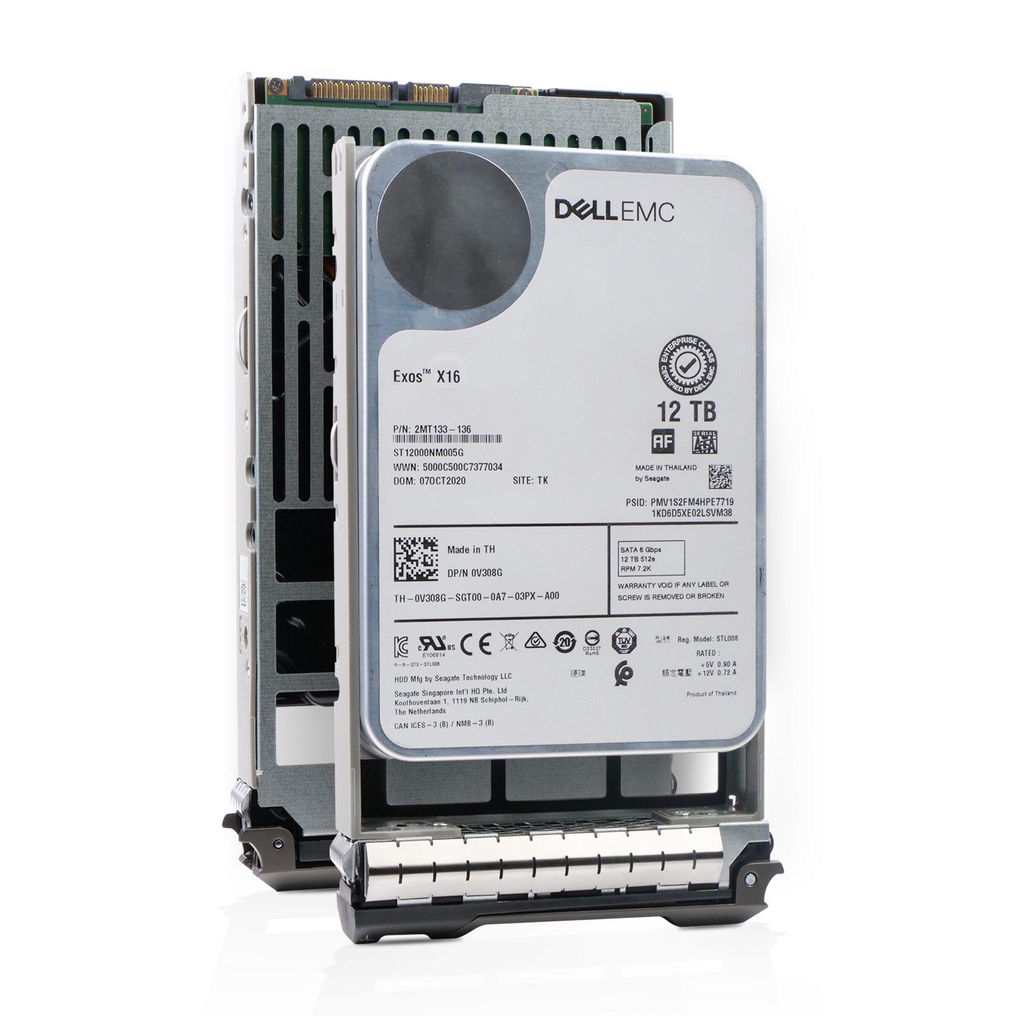 Dell G13 0V308G 12TB 7.2K RPM SATA 6Gb/s 512e 3.5in Refurbished HDD