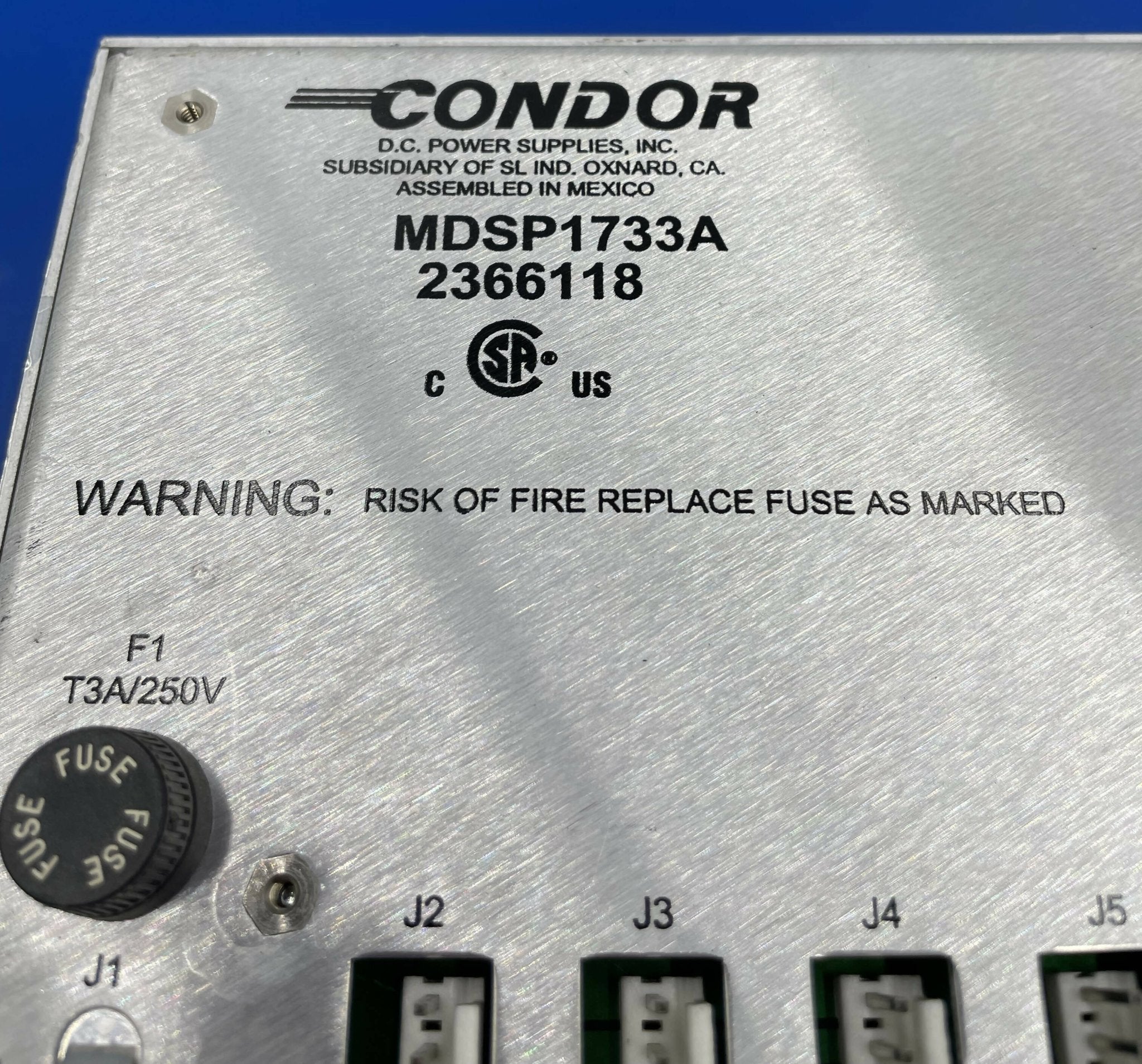 CONDOR DC POWER SUPPLY (MDSP1733A/2366118 GE