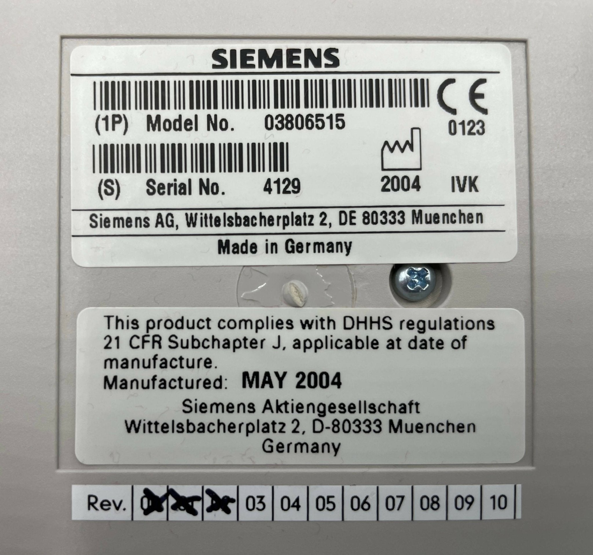 CONTROL-BOX (3806515/03806515 SIEMENS