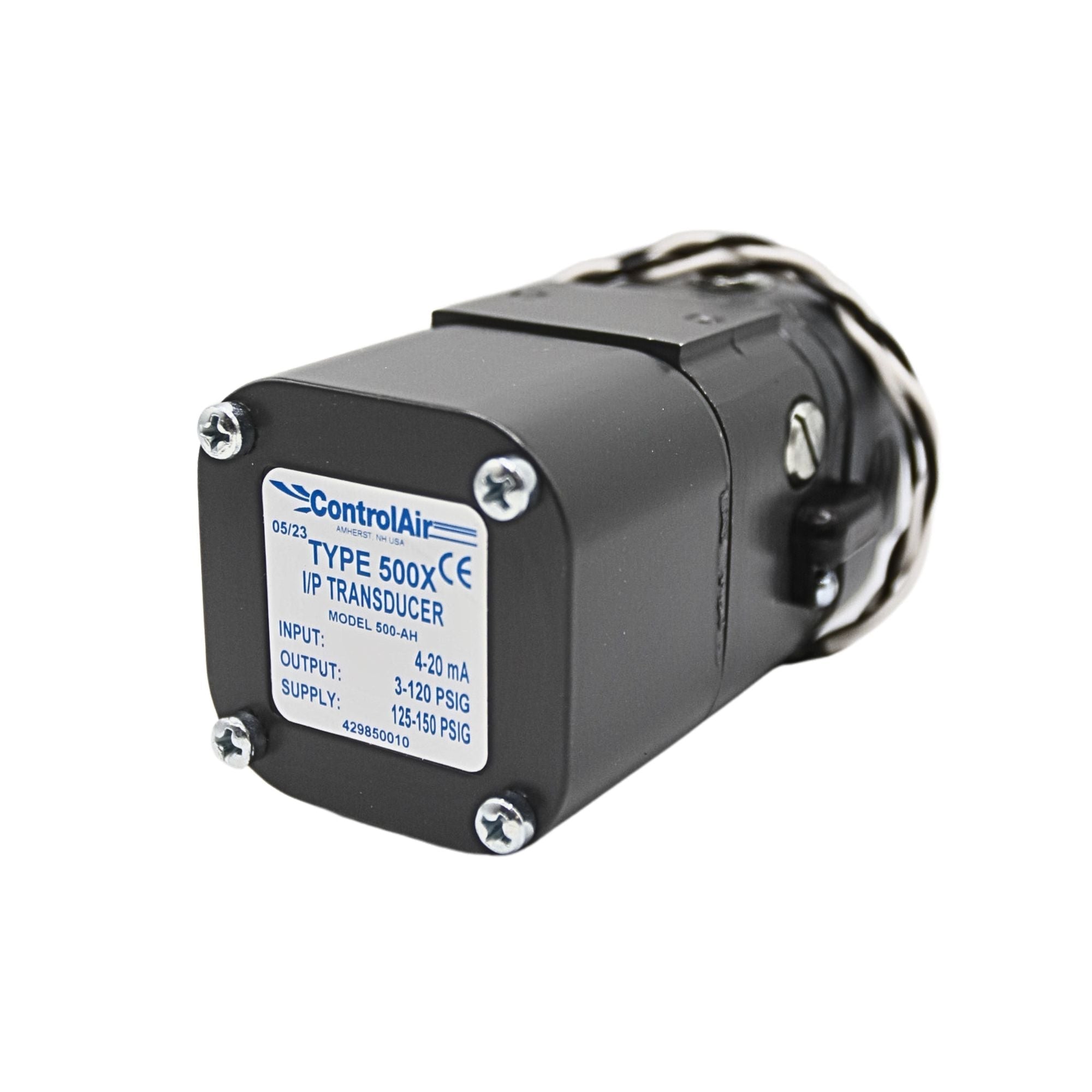 ControlAir | Transducer I/P E/P 4-20mA, 3-120 PSI 1/4" NPT | 500-AH