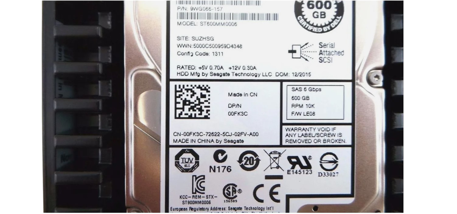 Dell 0FK3C-EQL 600GB 10K SAS 2.5 6G EP+ ST600MM0006 / 9WG066-157
