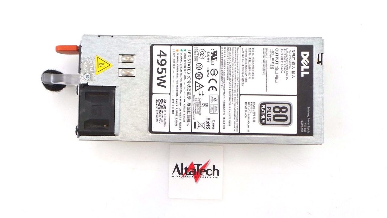 Dell 13MD5 80 Plus Platinum 495W Power Supply