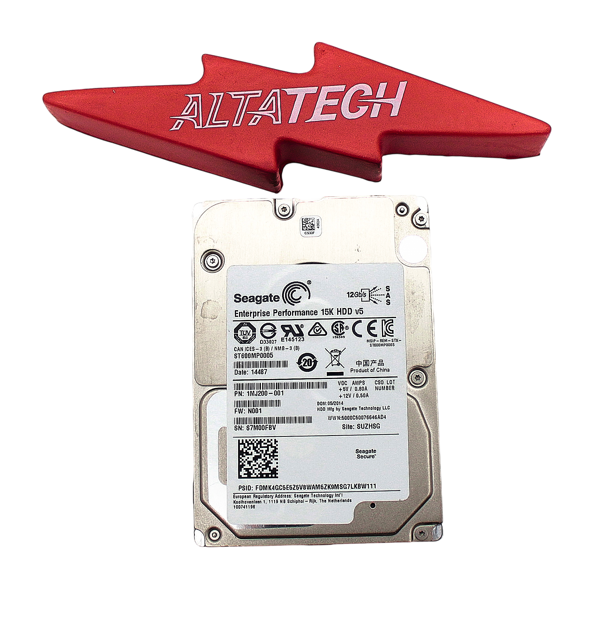 Dell 1MJ200-157-EQL 600GB 15K SAS 2.5 12G 1MJ200-157 E+