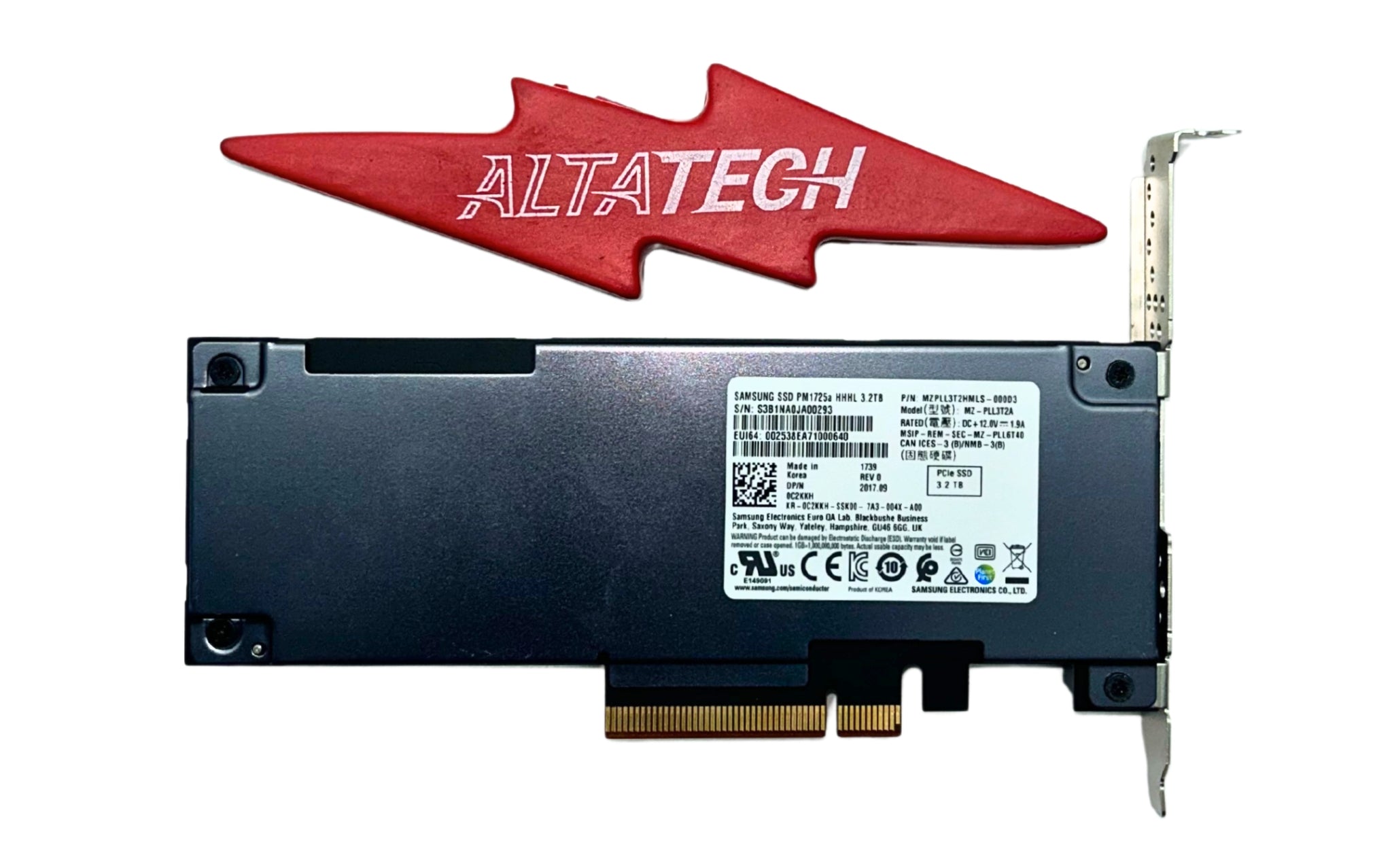 Dell 2GJ4W 3.2TB SSD SAS NVME PCIE PM1725
