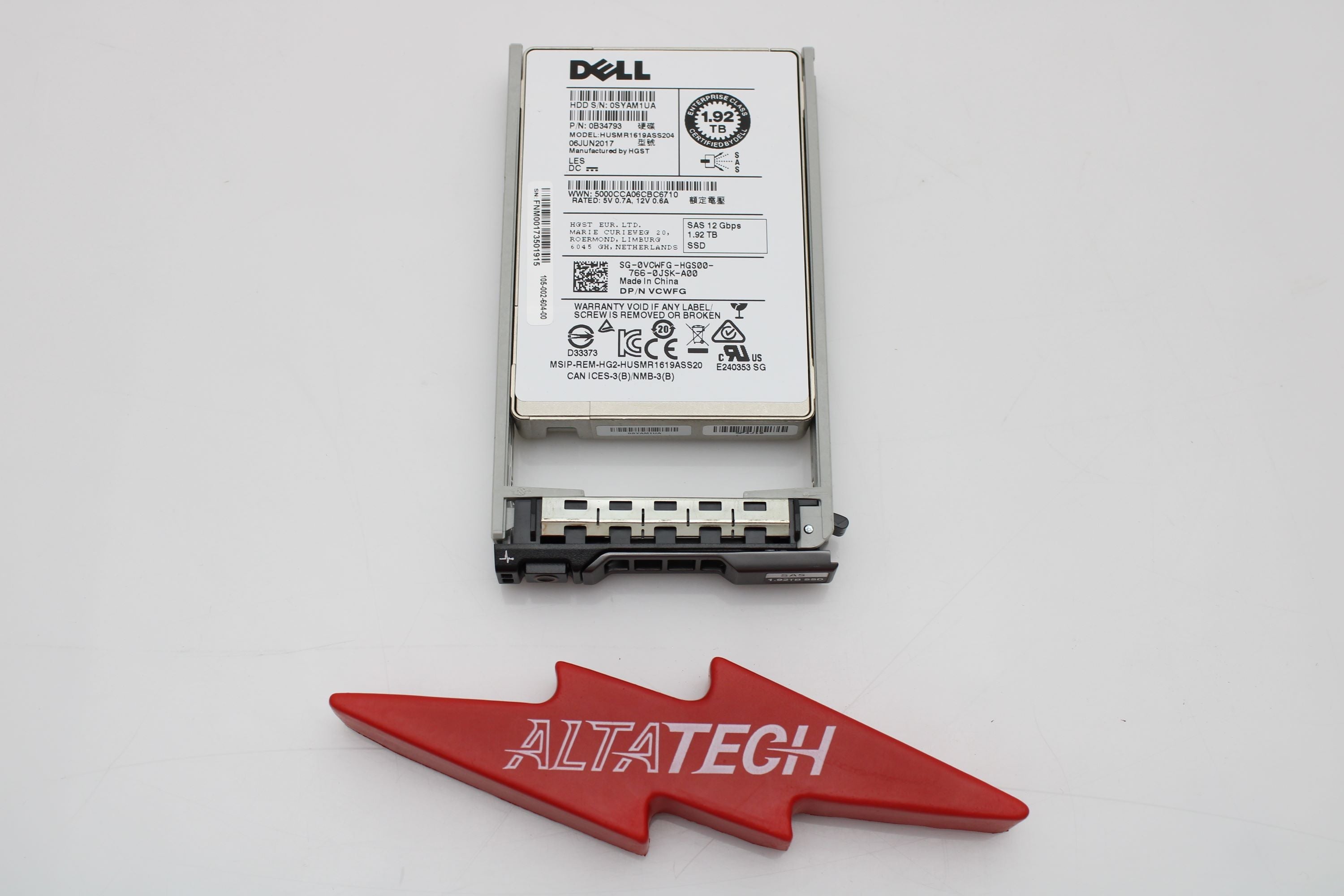 Dell 400-AXPB 1.92TB SSD SAS 2.5 12G RI