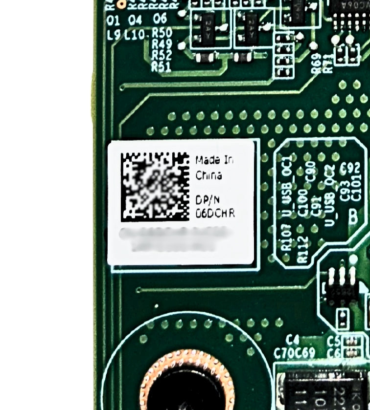 Dell 6DCHR LOM CARD W/ LIQUID COOLING REAR I/O, NO VGA G15