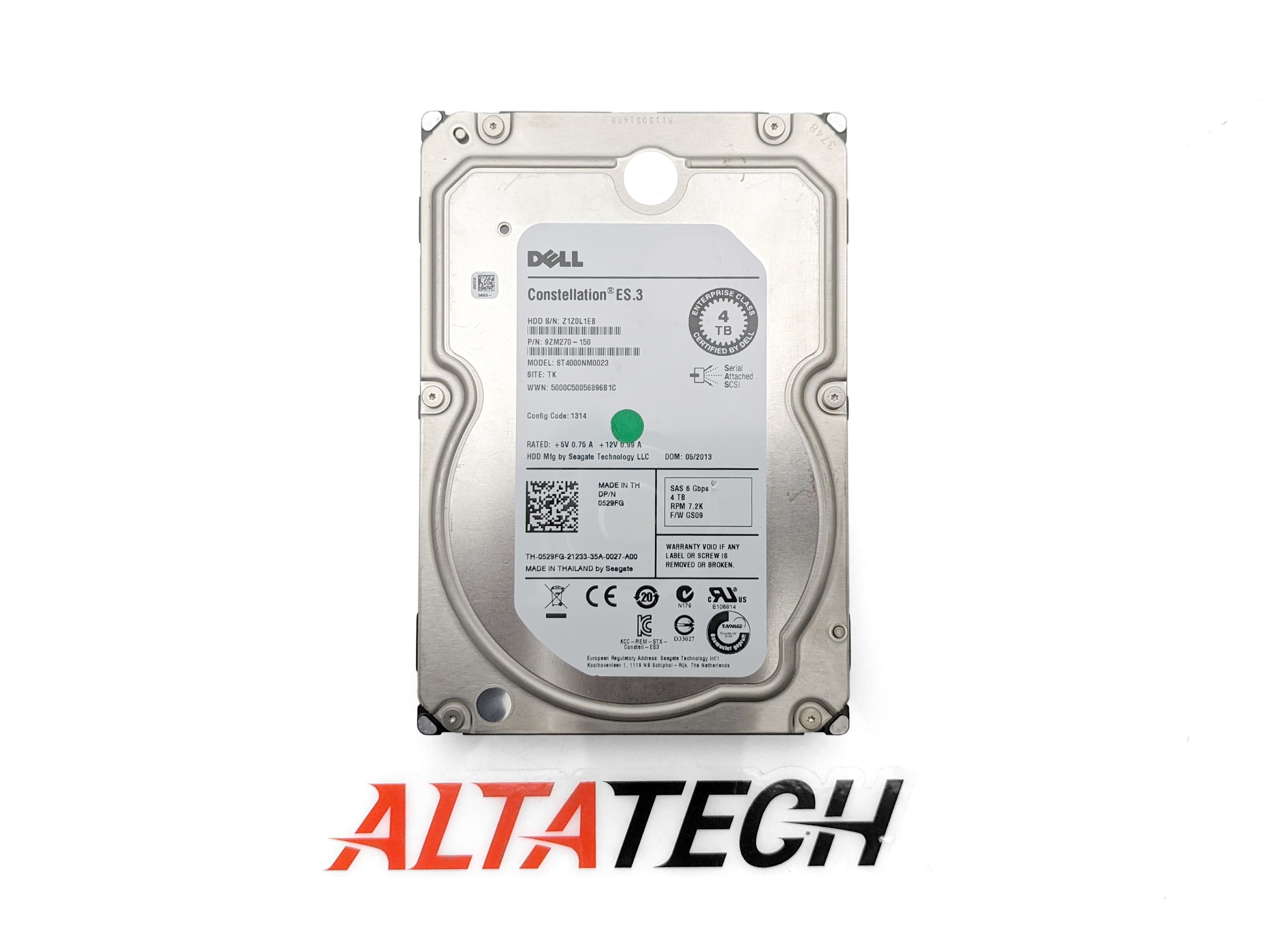 Dell 09CX35 4TB 7.2K SAS 3.5" 6G HDD