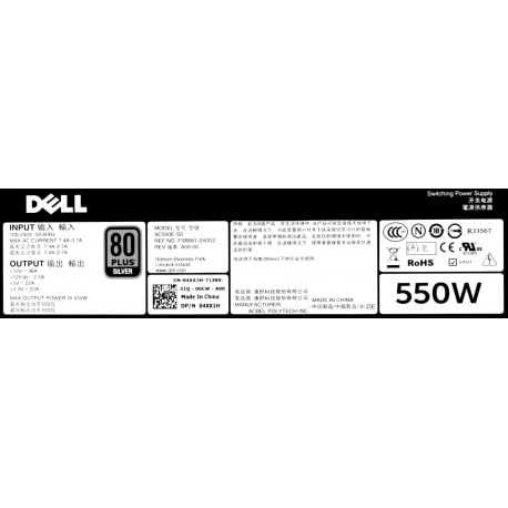 dell AC550E-S0 04XX1H 4XX1H, FSB001-240G2