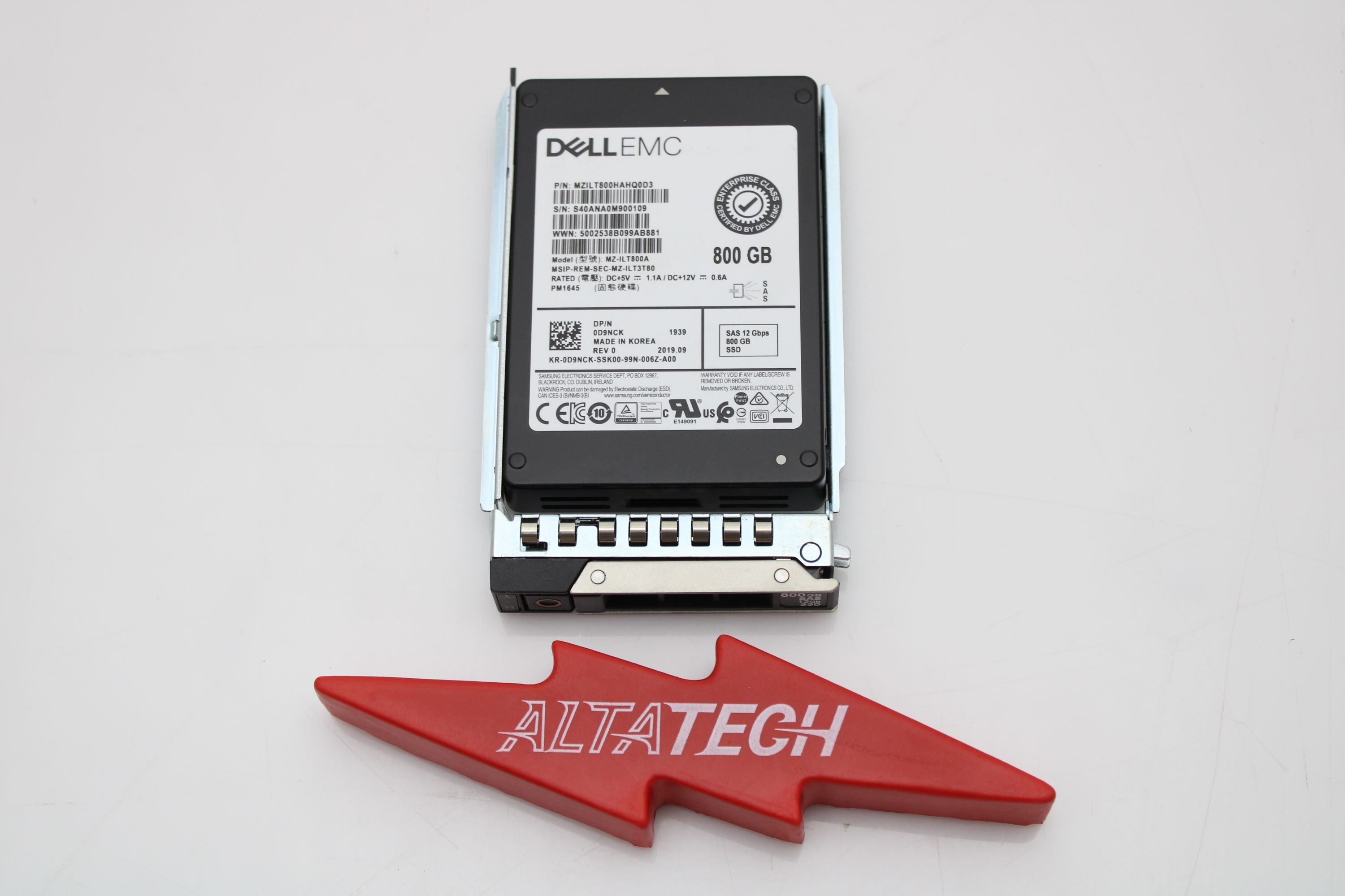 Dell 0D9NCK 800GB SSD SAS 2.5 12G MU