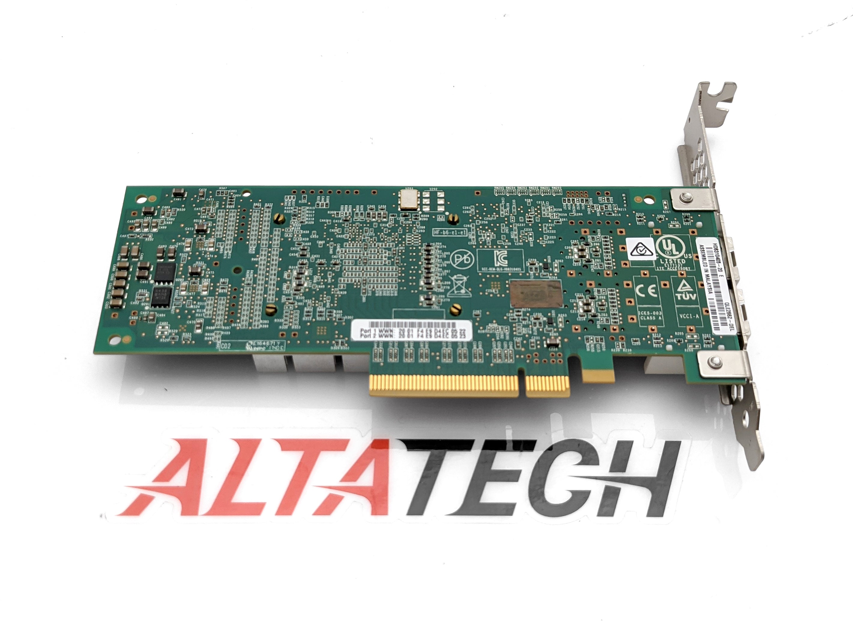 Dell H8T43 2-Port 16Gbps SFP+ FC HBA QLE2662