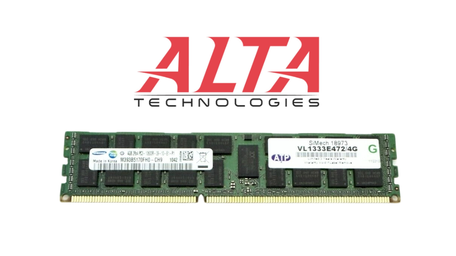 Dell M393B5170FH0-CH9Q4 4GB PC3-10600R DDR3-1333 2RX4 ECC