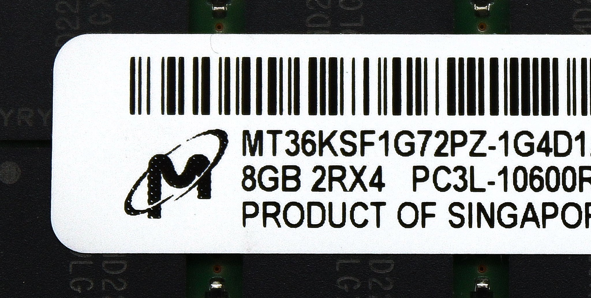 Dell MT36KSF1G72PZ-1G4D1 8GB PC3L-10600R DDR3-1333 2RX4 ECC