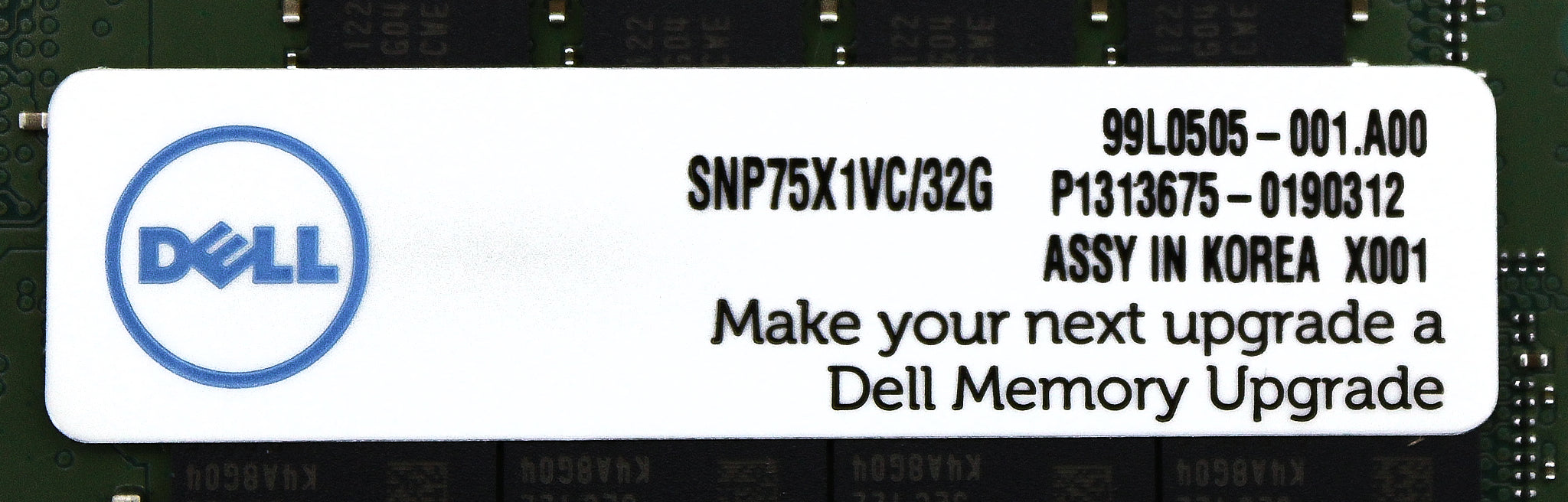 Dell SNP75X1VC/32G 32GB PC4-25600AA DDR4-3200 2RX4 ECC