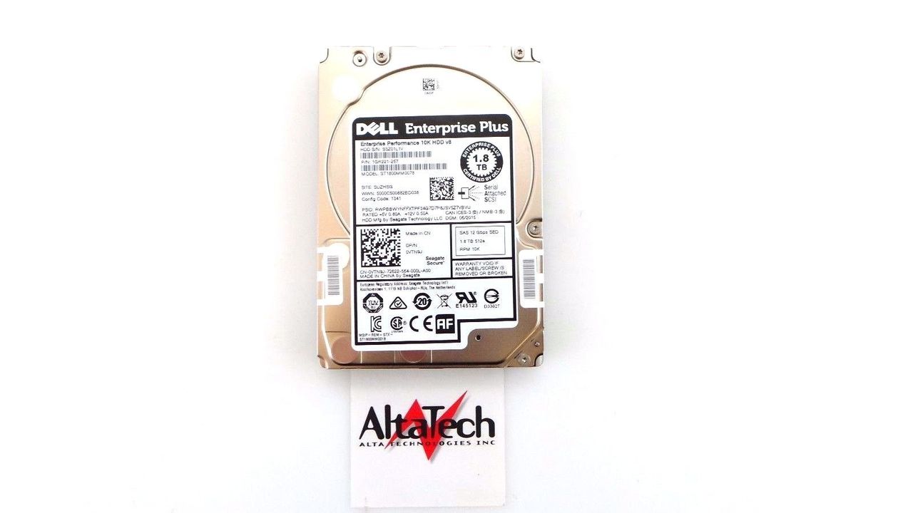 Dell 0VTN9J 1.8TB 10K SAS 2.5 12G SED