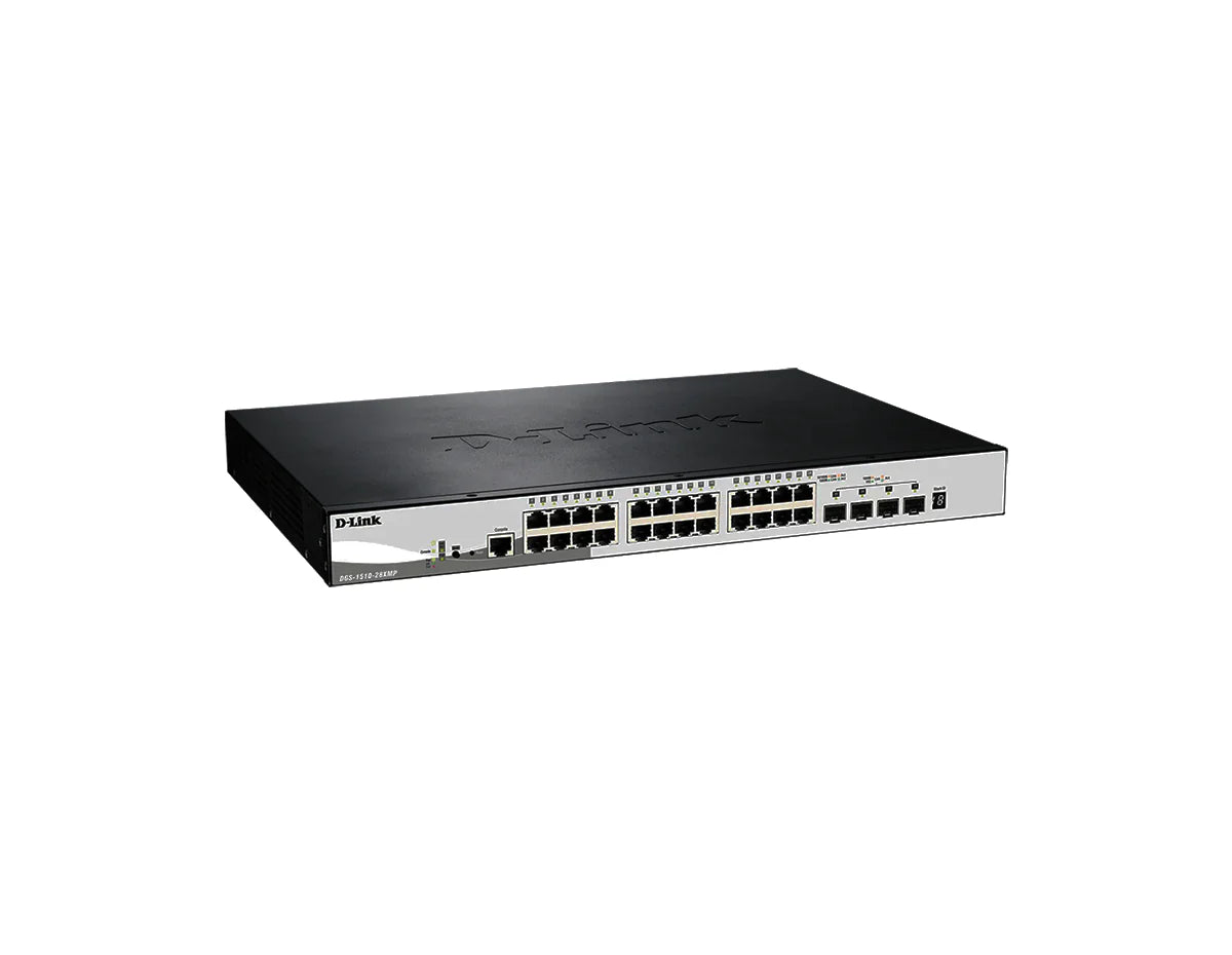 D-Link Gigabit Stackable Smart Managed Switch with 10G Uplinks DGS-1510-28XMP